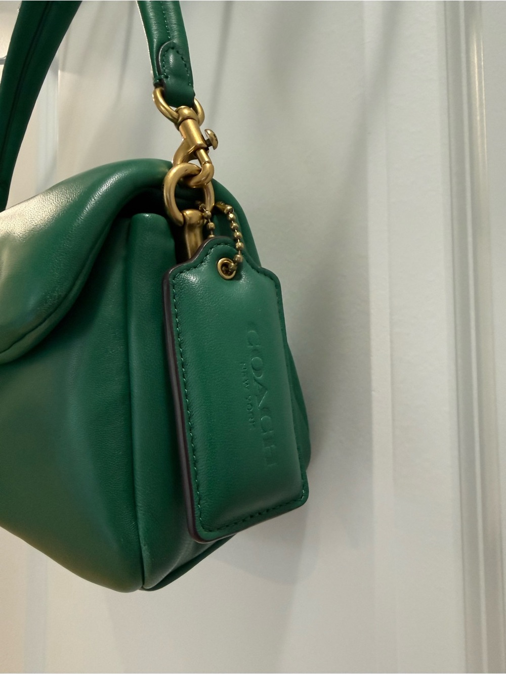 Coach Pillow Tabby Shoulder Bag 26 Green - Picture 5 of 11